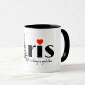 Mug design Tour Eiffel de Paris (Devant droit)