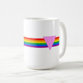 Mug Design triangle gay pride (Devant droit)