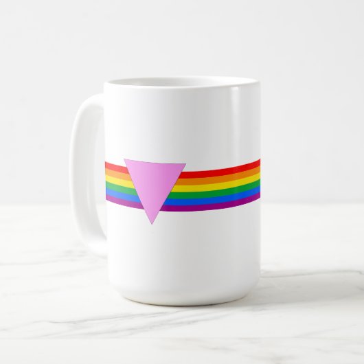 Mug Design triangle gay pride (Devant gauche)