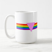 Mug Design triangle gay pride (Gauche)