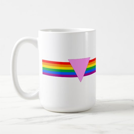 Mug Design triangle gay pride (Gauche)
