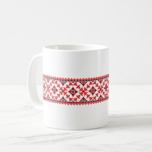 Mug Design ukrainien Vyshyvanka (Devant gauche)
