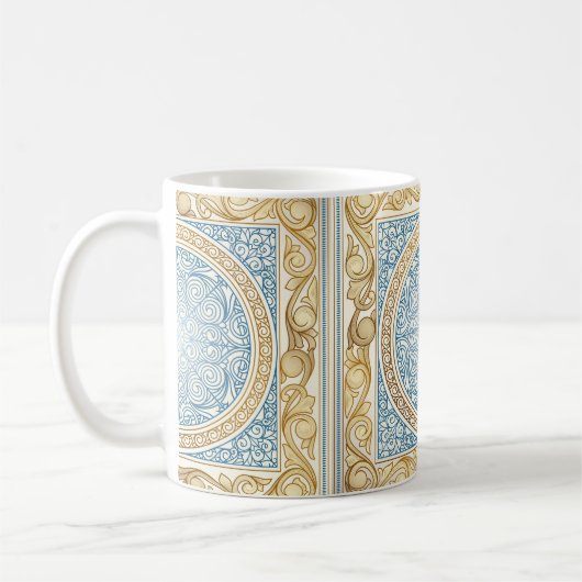 Mug Design vintage doré (Gauche)