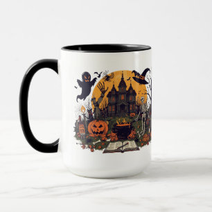 Mug Design Vintage Halloween éffrayant - Fantôme, Citr