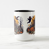 Mug Design Vintage Halloween éffrayant - Fantôme, Citr (Centre)