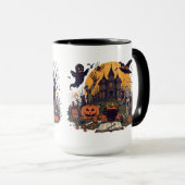 Mug Design Vintage Halloween éffrayant - Fantôme, Citr (Devant droit)