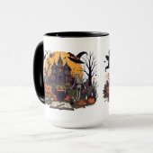 Mug Design Vintage Halloween éffrayant - Fantôme, Citr (Devant gauche)