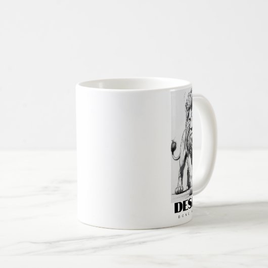 MUG DESIGNE LION (Devant droit)