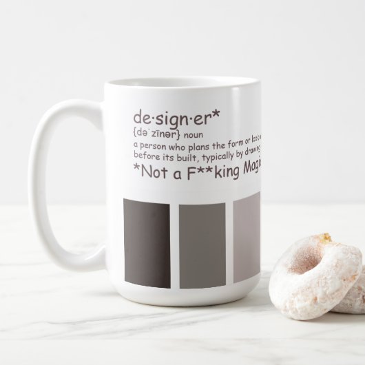 Mug Designer. Pas de magicien (Avec donut)