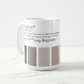 Mug Designer. Pas de magicien (Devant gauche)