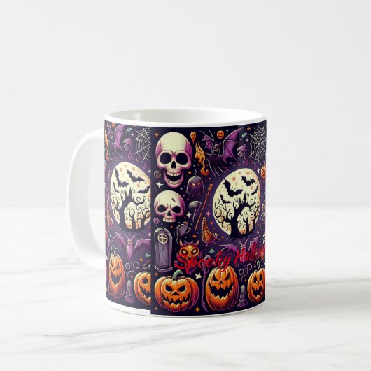 Mug Designs Halloween éffrayants - Parfait pour tous v (Devant gauche)