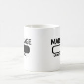 Mug Désinstallation du mariage drôle | Humour de divor (Centre)