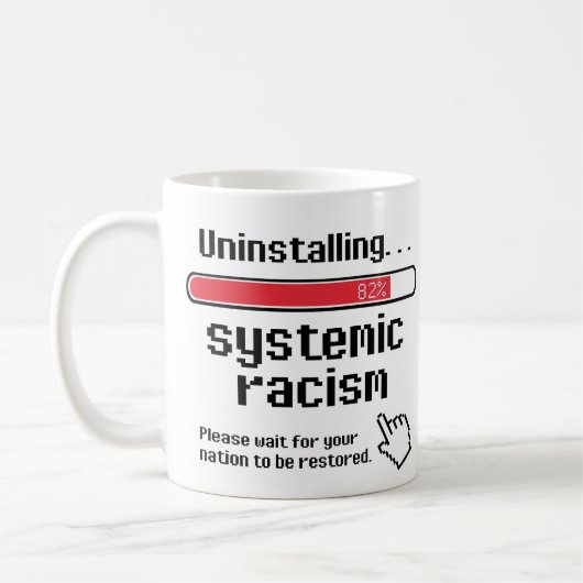 Mug Désinstaller le racisme systémique (Gauche)