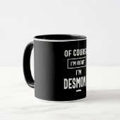Mug Desmond Nom personnalisé Cadeau Anniversaire (Devant gauche)