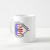 Mug Désobéissance visuelle "Vous êtes virée !" (Devant gauche)
