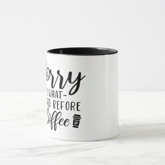 Mug désolé (Centre)