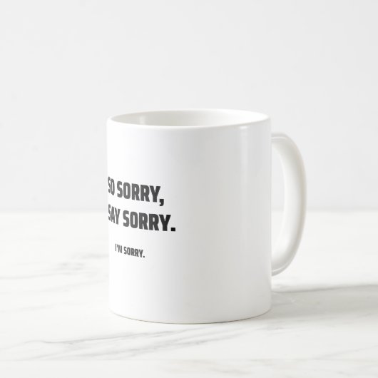 Mug Désolé 4 (Devant droit)