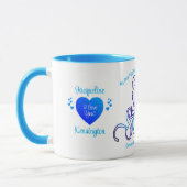 MUG DÉSOLÉ BLEU ET BLANC (Gauche)