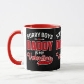 Mug Désolé Boys Papa est ma Saint Valentin (Gauche)