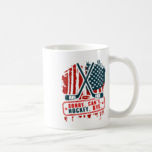 Mug Désolé Can#39 ; t Joueur de hockey patriotique