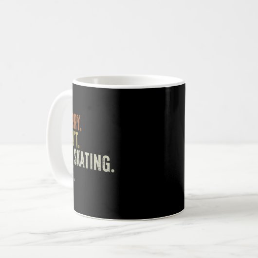 Mug Désolé Can' ; t T-shirt Ice Skating Bye.png (Devant gauche)