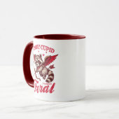 Mug "Désolé Cupidon, j'ai été férié" Raccoon (Devant gauche)