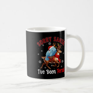 Mug Désolé d'avoir été feral Xmas Père Noël Manatee Ri