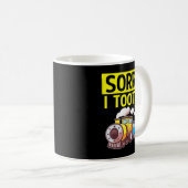 Mug Désolé d'avoir pris le train Vintage Funny (Devant droit)