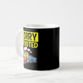 Mug Désolé d'avoir pris le train Vintage Funny (Devant gauche)