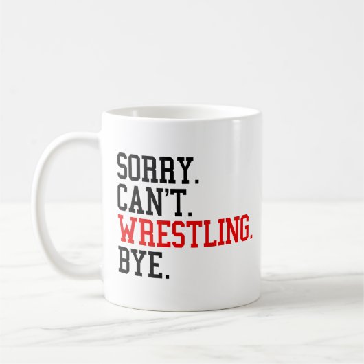 Mug Désolé de ne pas pouvoir combattre Bye Wrestler (Gauche)
