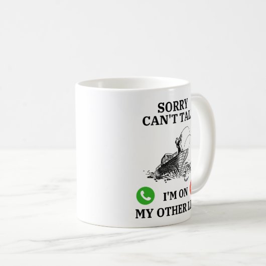 Mug désolé de ne pas pouvoir dire que je suis sur mon  (Devant droit)