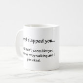 Mug Désolé de vous avoir giflé... (Devant gauche)
