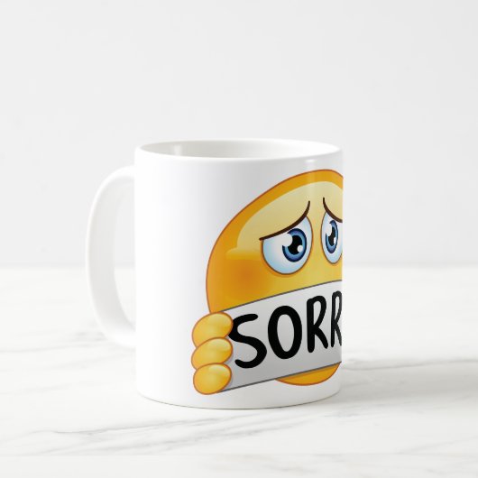 Mug Désolé Emoticon (Devant gauche)