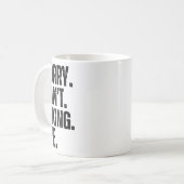 Mug Désolé, impossible de faire de la randonnée, au re (Devant gauche)