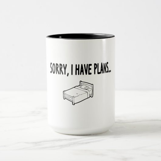 Mug Désolé j'ai des projets (Centre)