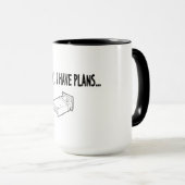 Mug Désolé j'ai des projets (Devant droit)