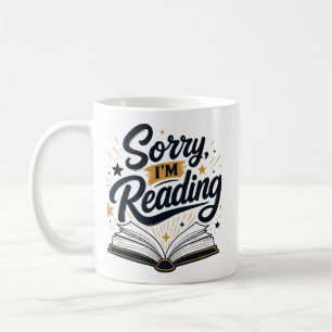 Mug Désolé, je lis Typographie de l'amant de livres