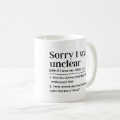 Mug Désolé, je n'ai pas de définition drôle (Devant droit)