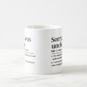 Mug Désolé, je n'ai pas de définition drôle (Centre)