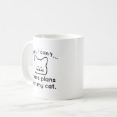 Mug Désolé, je ne peux pas (Devant gauche)