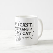 Mug Désolé, je ne peux pas (Devant droit)