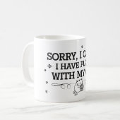 Mug Désolé, je ne peux pas (Devant gauche)