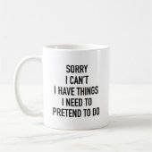 Mug Désolé je ne peux pas (Gauche)