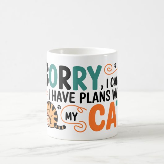 Mug Désolé, je ne peux pas 2 (Centre)