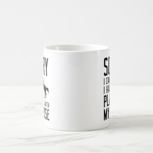 Mug Désolé, je ne peux pas avoir de plans avec mon che (Centre)