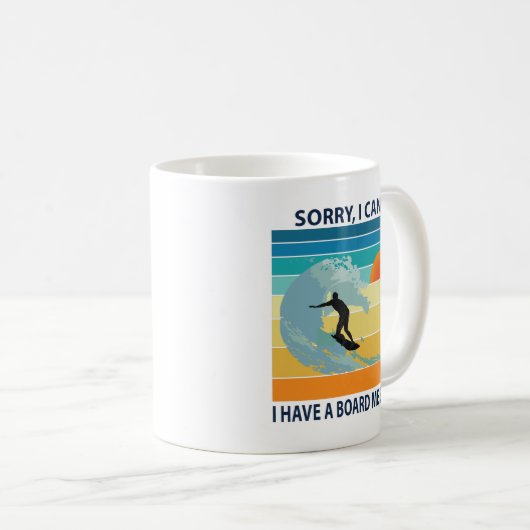 Mug Désolé, je ne peux pas avoir une réunion du consei (Devant droit)