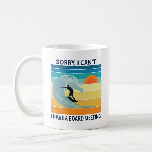 Mug Désolé, je ne peux pas avoir une réunion du consei (Gauche)