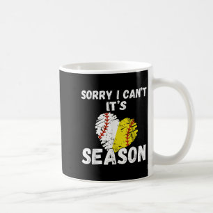 Mug Désolé je ne peux pas c'est la saison de baseball