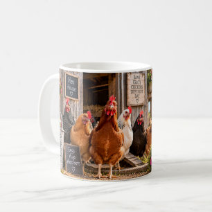 Mug Désolé je ne peux pas j'ai des poules