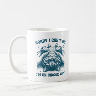 Mug Désolé je ne peux pas y aller je suis un chat d'in